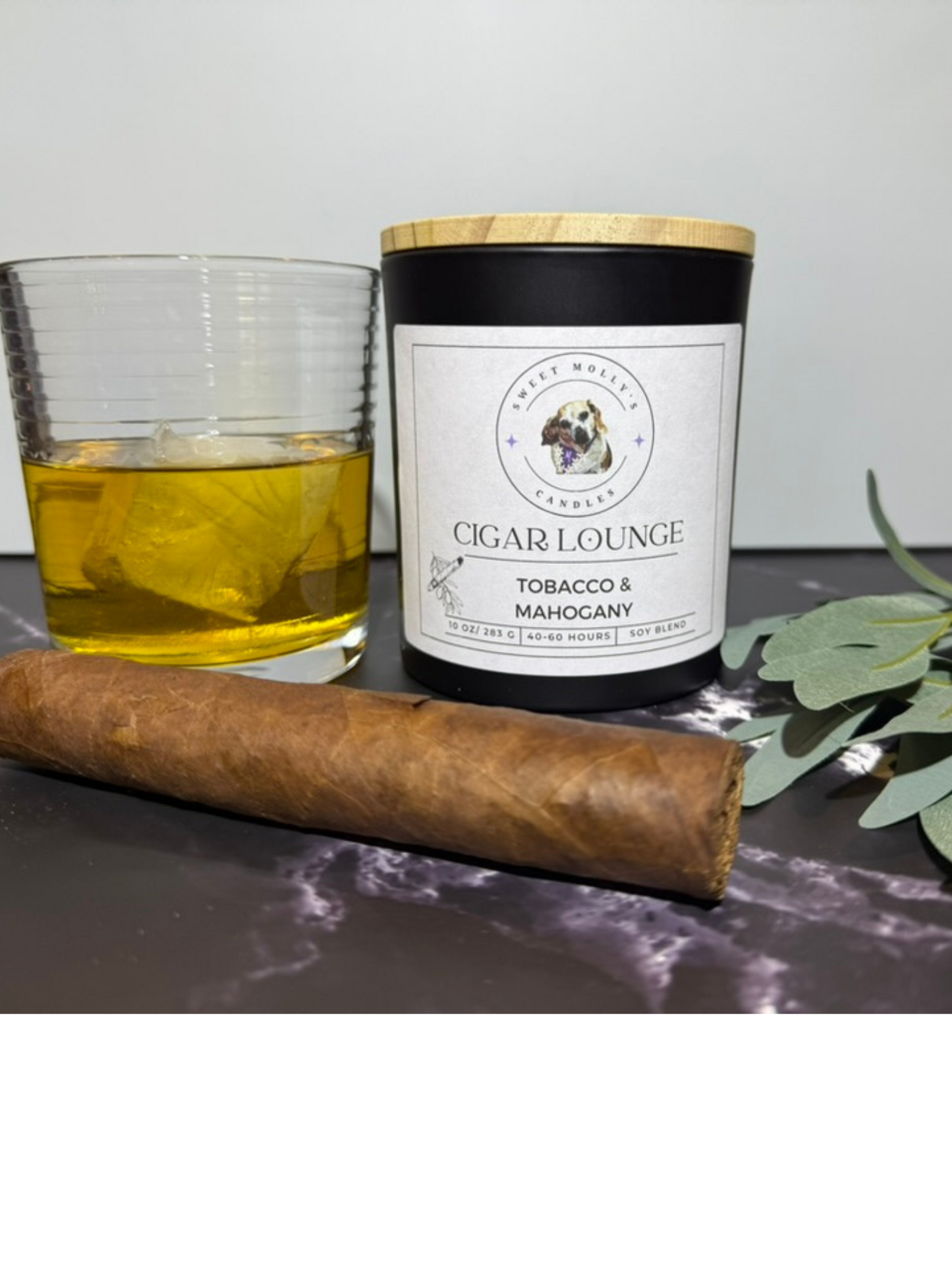 Cigar Lounge 10 oz Candle