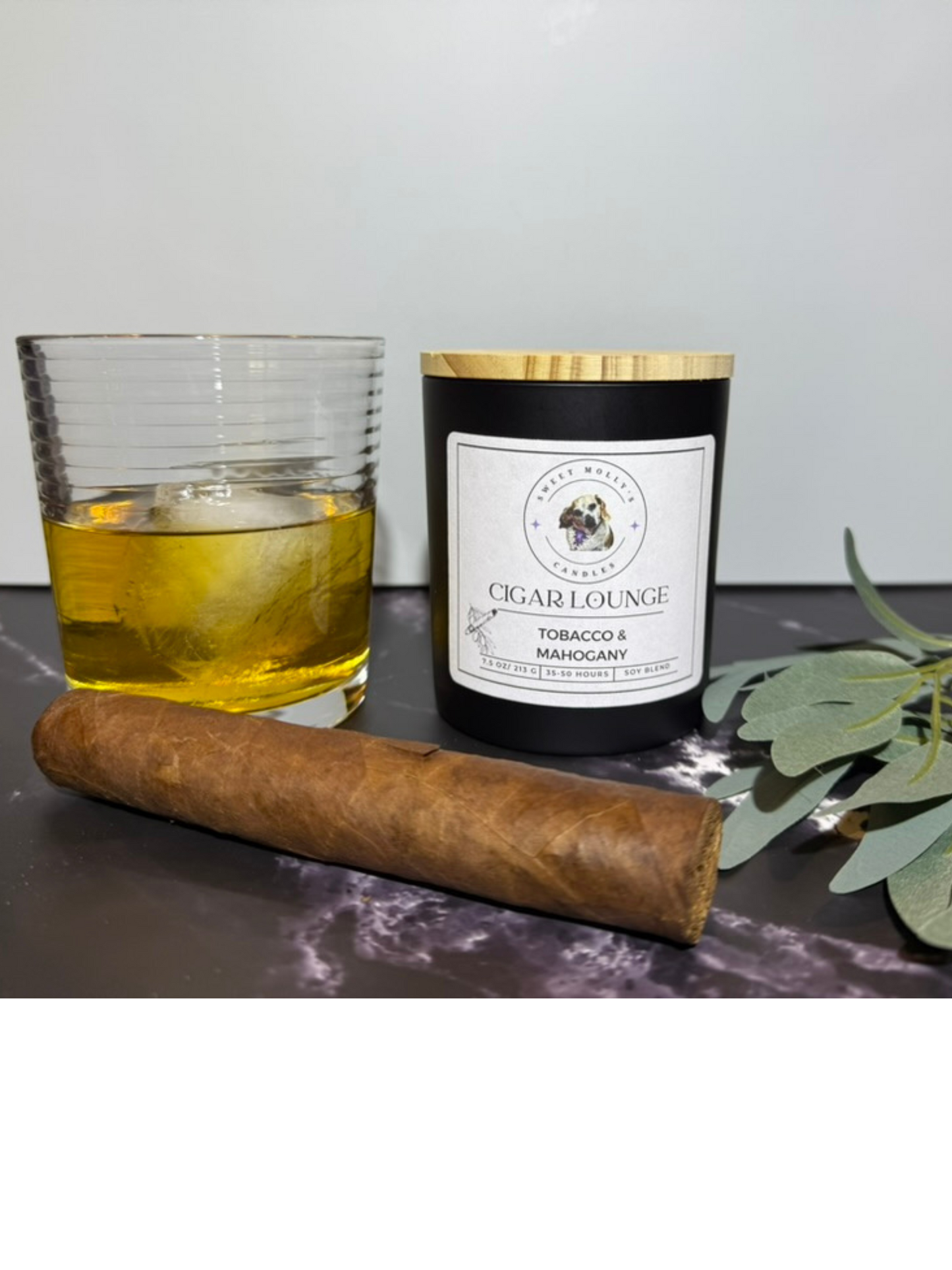 Cigar Lounge 7.5 oz Candle