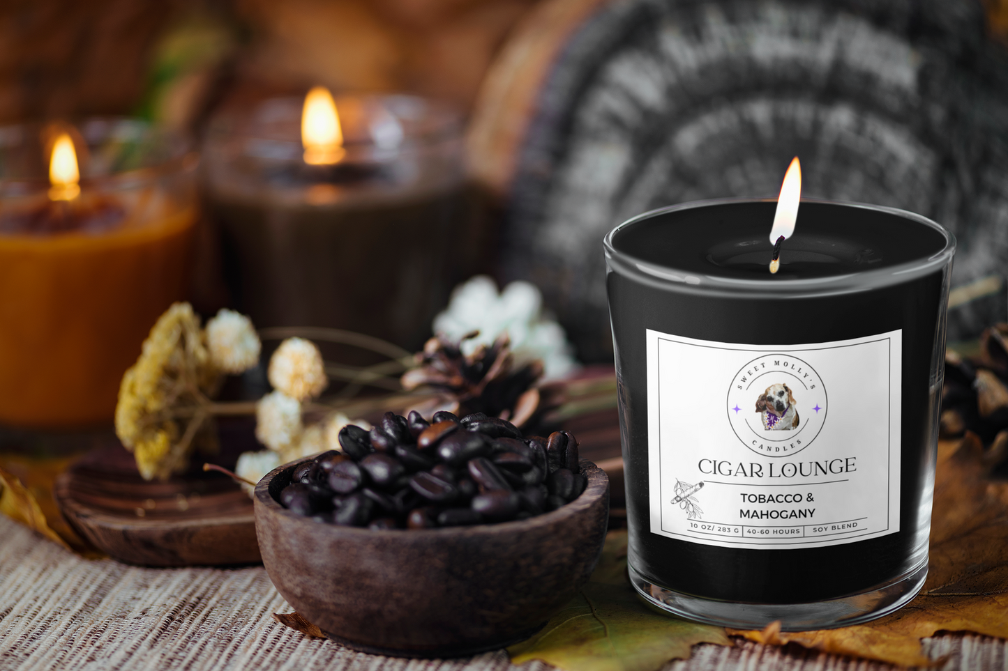 Cigar Lounge 10 oz Candle