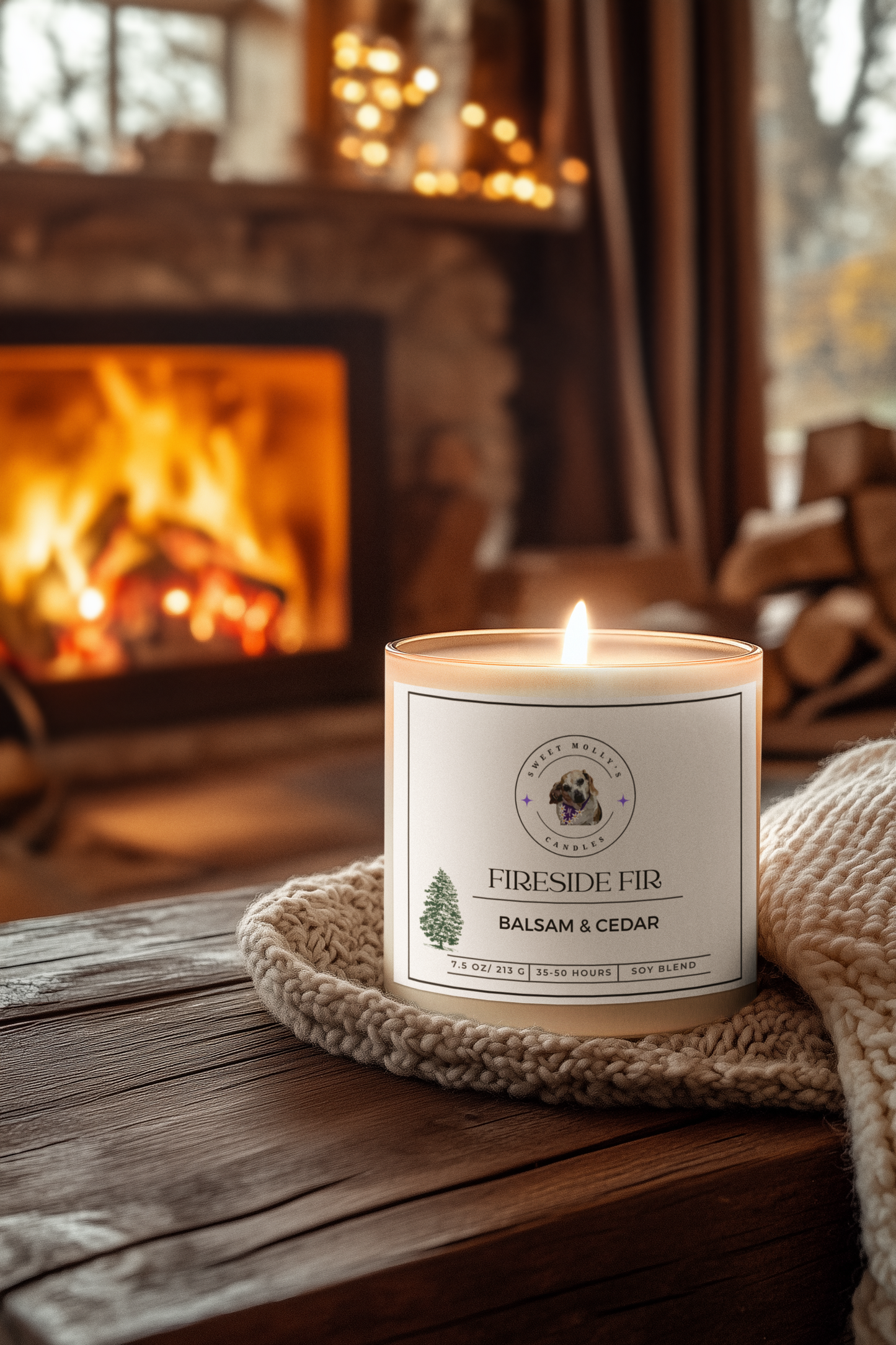 Fireside Fir 7.5 oz Candle