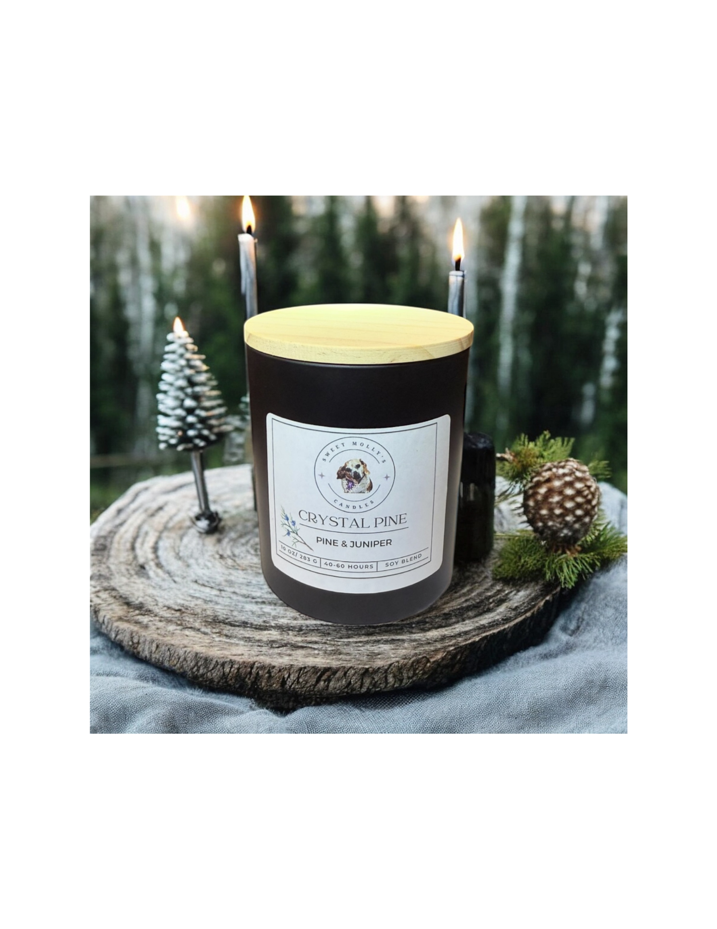Crystal Pine 10 oz Candle