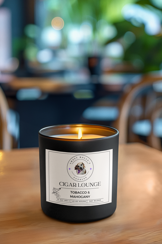 Cigar Lounge 10 oz Candle